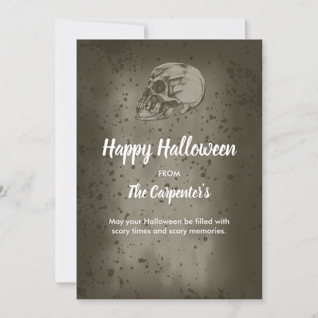 The Halloween Skull Invitation (Front)