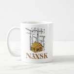 The "Ham" Shack Coffee Mug<br><div class="desc">The little shack with all the antennas. Add your name and or call sign. Customize it to suit your needs.</div>