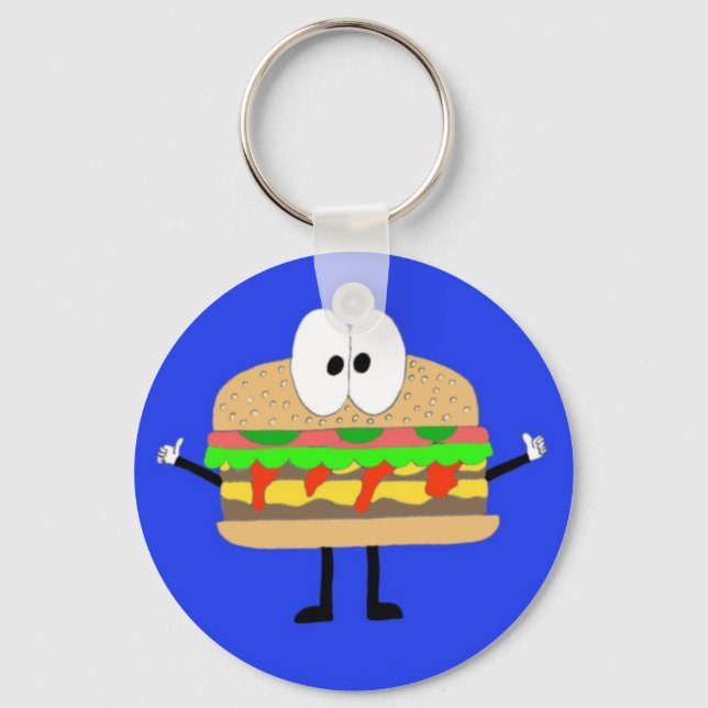 The Hamburger Man doing the Fonzie. Keychain (Front)