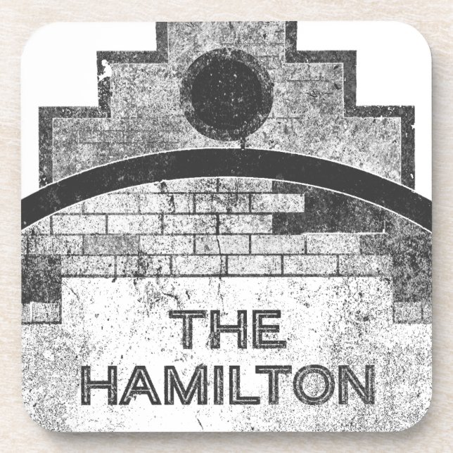 the hamilton drink coaster (Front)