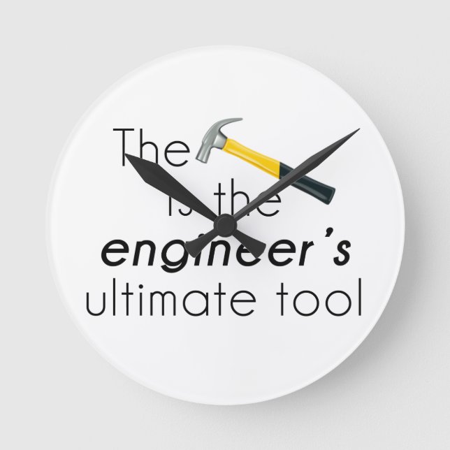 The Hammer Round Clock (Front)