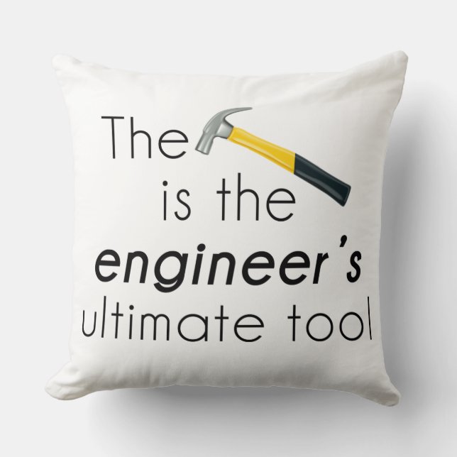 The Hammer Throw Pillow (Front)