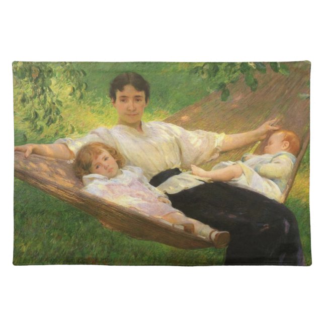 The Hammock (by Joseph DeCamp) Cloth Placemat (Front)