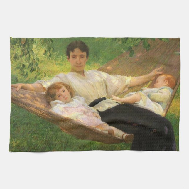 The Hammock (by Joseph DeCamp) Kitchen Towel (Horizontal)