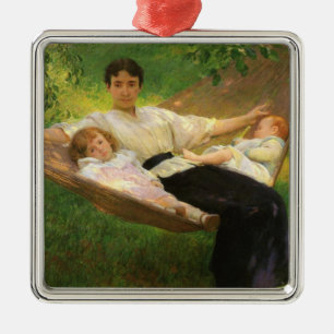The Hammock (by Joseph DeCamp) Metal Ornament