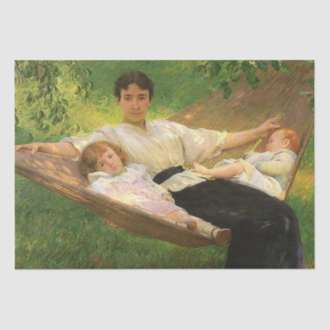 The Hammock (by Joseph DeCamp) Tissue Paper (Front)