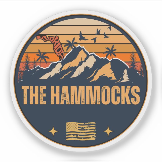 The Hammocks, Florida  Sticker (Front)