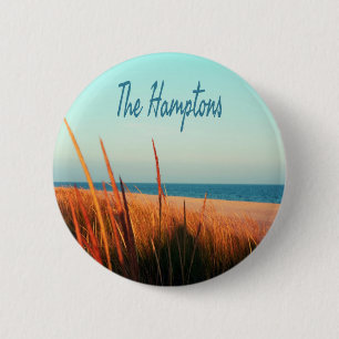 The Hamptons Beach Long Island NewYork Button
