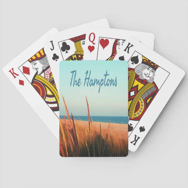 The Hamptons Beach Long Island NewYork Poker Cards (Back)
