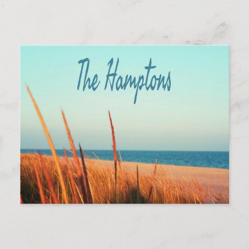 The Hamptons Beach Long Island NewYork Postcard