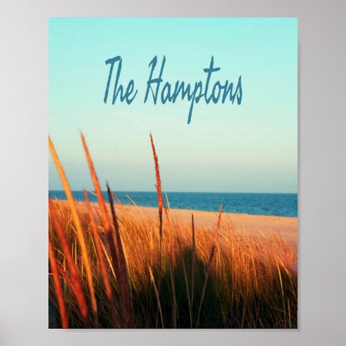 The Hamptons Beach Long Island NewYork Poster