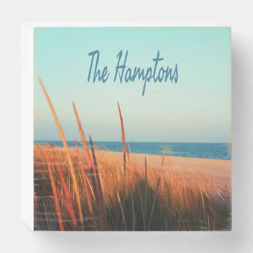 The Hamptons Beach Long Island NewYork Wooden Box Sign