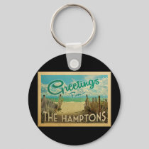 The Hamptons Keychain Beach Vintage Travel