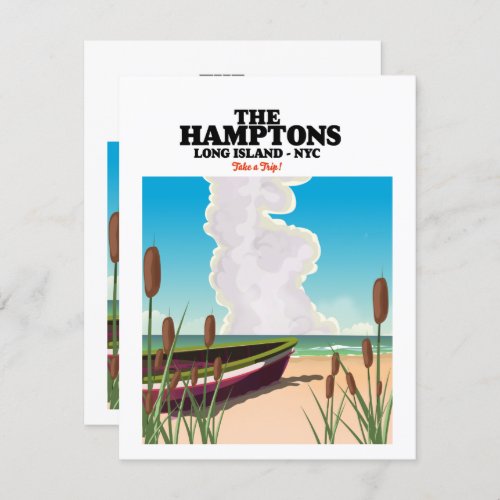 The Hamptons Long island NYC travel poster