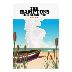 The Hamptons Long island NYC, travel poster. Photo Print