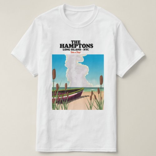 The Hamptons Long island NYC travel poster T_Shirt