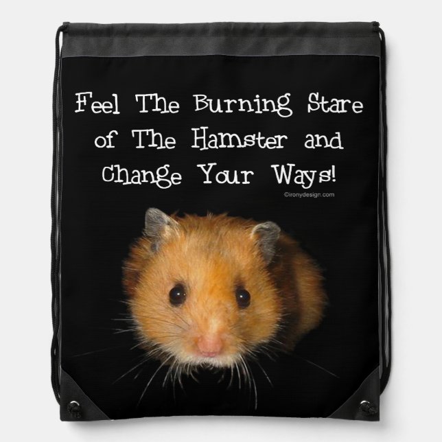 The Hamster Drawstring Bag (Front)