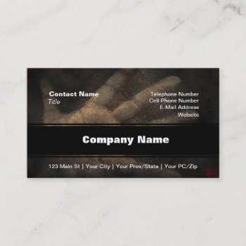 The Hand From Below Business Card by sruhs at Zazzle