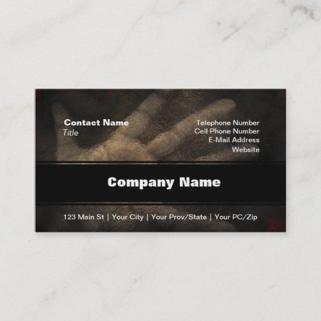 The Hand From Below Business Card