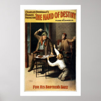 The Hand of Destiny Vintage Theater Poster