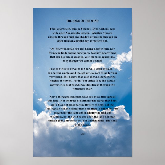 THE HAND OF THE WIND POSTER (Front)