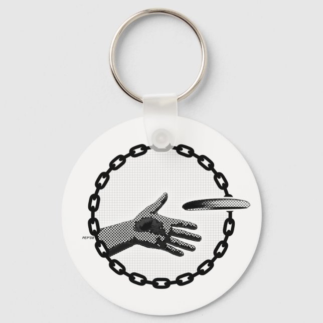 The Hand That Putts Keychain (Front)