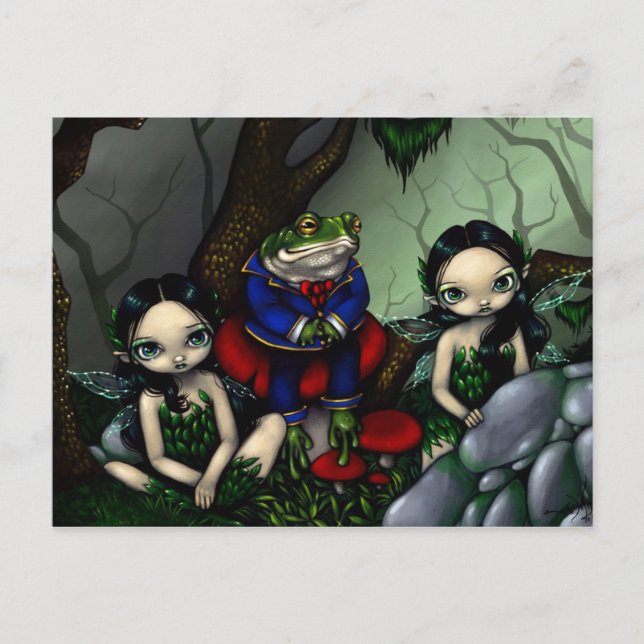 "The Handsome Frog" Postcard (Front)