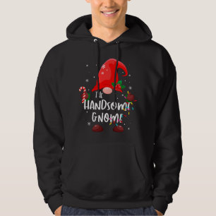 The Handsome Gnome Christmas Lights Matching Famil Hoodie