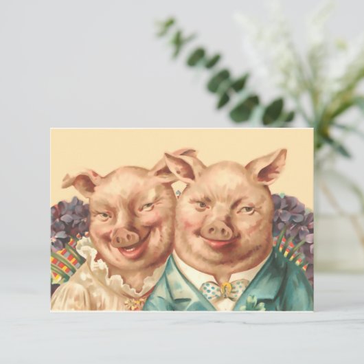 The Handsome Pig Couple (Standing Front)