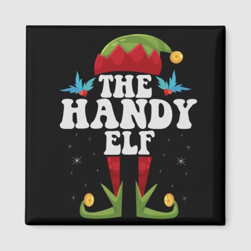 The Handy Elf Funny Christmas Matching Family Magnet