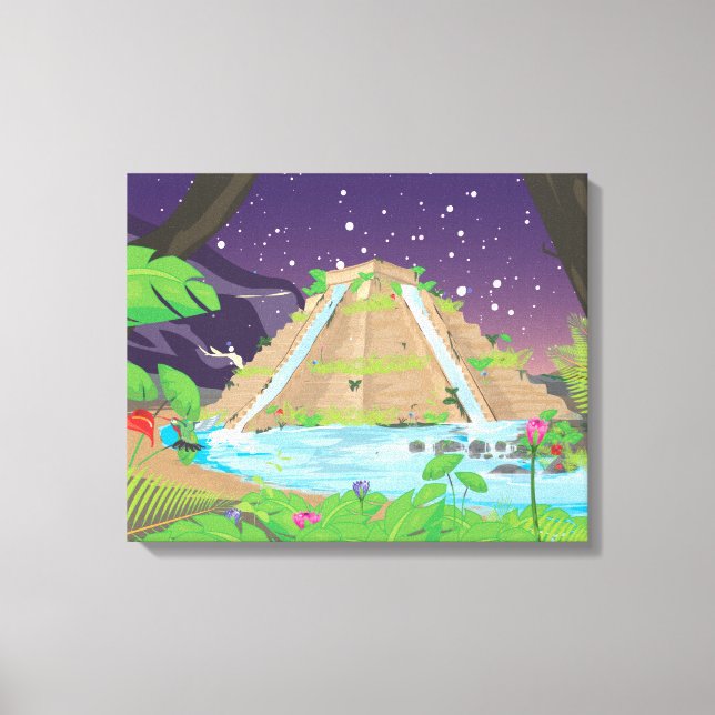 The Hanging Gardens of Babylon Canvas Print (Front)