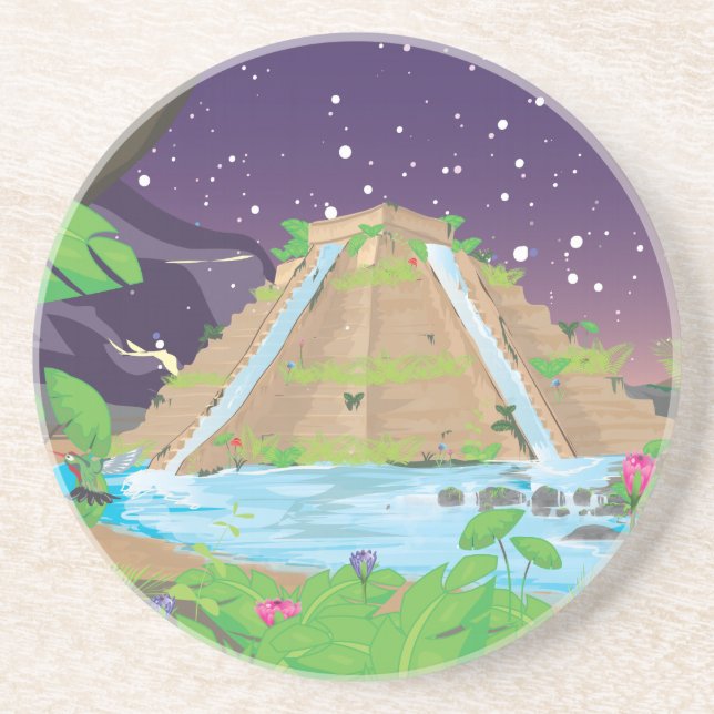 The Hanging Gardens of Babylon Drink Coaster (Front)