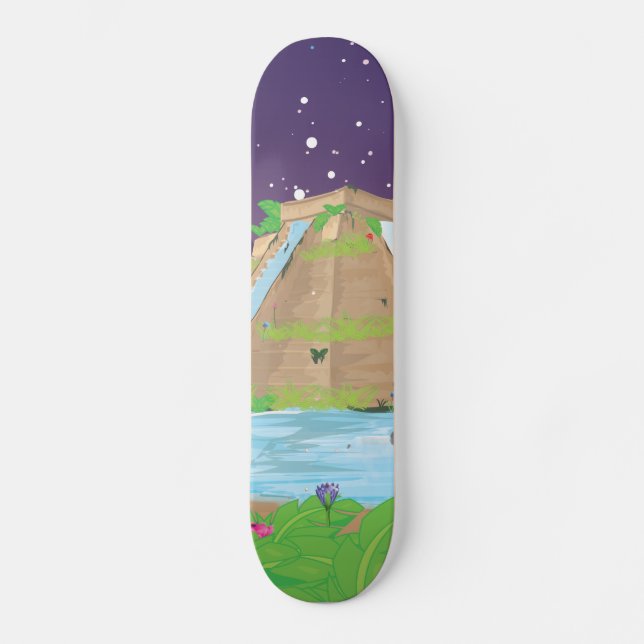The Hanging Gardens of Babylon Skateboard Deck (Front)