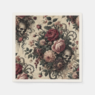 The Hanging Gardens of the Arcane – Gothic Floral  Napkins