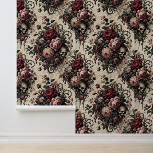 The Hanging Gardens of the Arcane – Gothic Floral Wallpaper