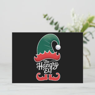 The Hangry Elf Family Matching Group Christmas Holiday Card