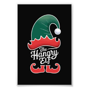 The Hangry Elf Family Matching Group Christmas Photo Print
