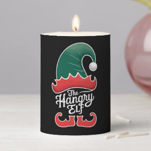 The Hangry Elf Family Matching Group Christmas  Pillar Candle