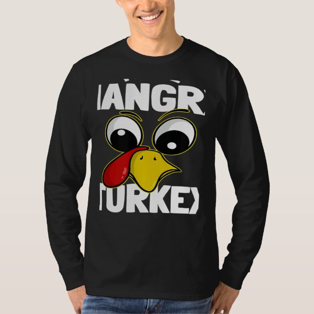 The hangry Turkey Family Group Matching Thanksgivi T-Shirt (Front)