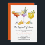 The Happiest Of Hours 60th Birthday Party  Invitation<br><div class="desc">The Happiest Of Hours 60th Birthday Party Invitation
What a fun way to celebrate someone special!</div>