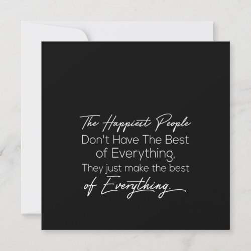the happiest people for everything invitation