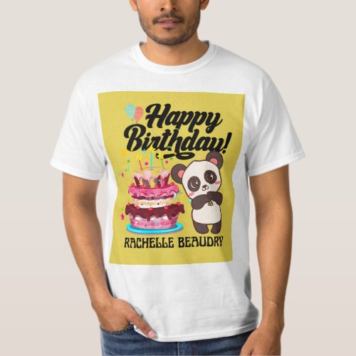 The happy birthday  T shirt design 