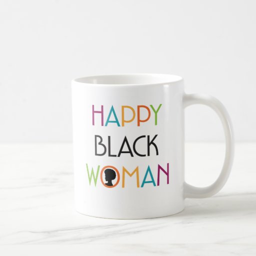 The Happy Black Woman Mug | Zazzle