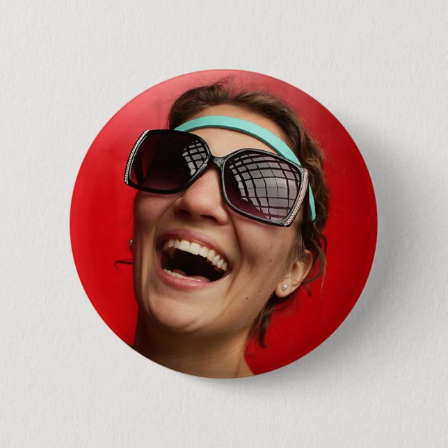 The Happy Bride Pinback Button (Front)