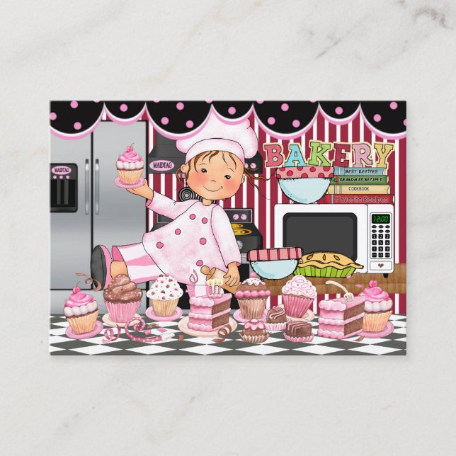 The Happy Chef / Caterer / Bakery - SRF Business Card (Front)