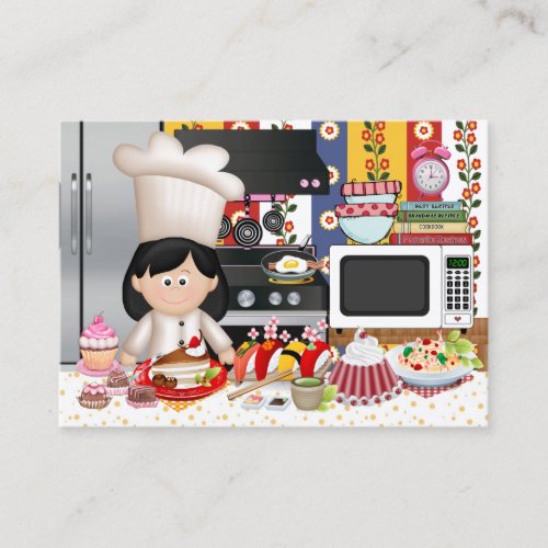 The Happy Chef  Caterer  _ SRF Business Card