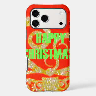 The Happy Christmas Red and Gold Collection. iPhone 17 Pro Max Case