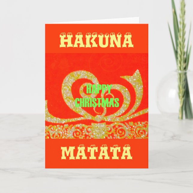 The Happy Christmas Red and Gold Collection. Holiday Card (Front)