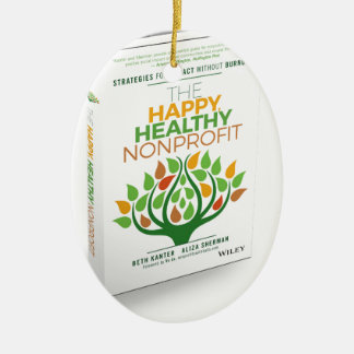 The Happy, Healthy Nonprofit 3D Cover Ceramic Ornament