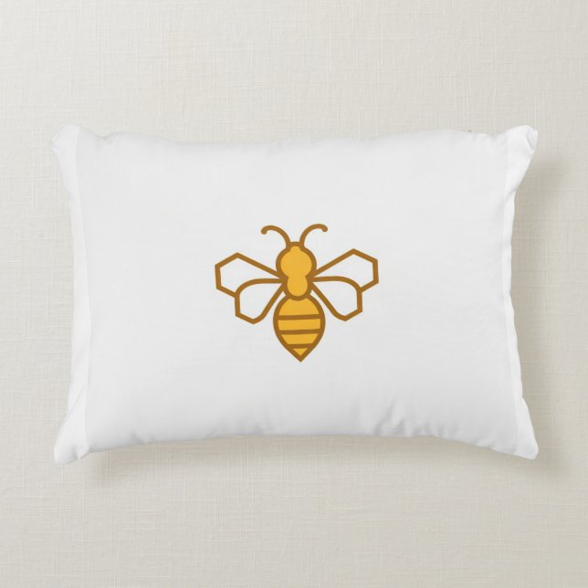 the happy hive accent pillow (Front)